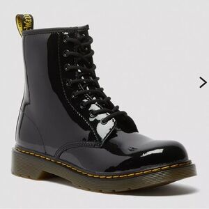 Dr. Martens Black Patent Leather Boots